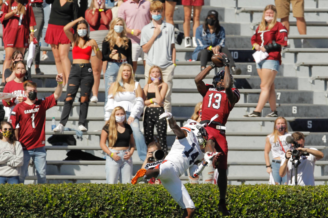 Shi Smith vs Auburn, 10/17/2020, Williams-Brice Stadium, Photos by Travis Bell