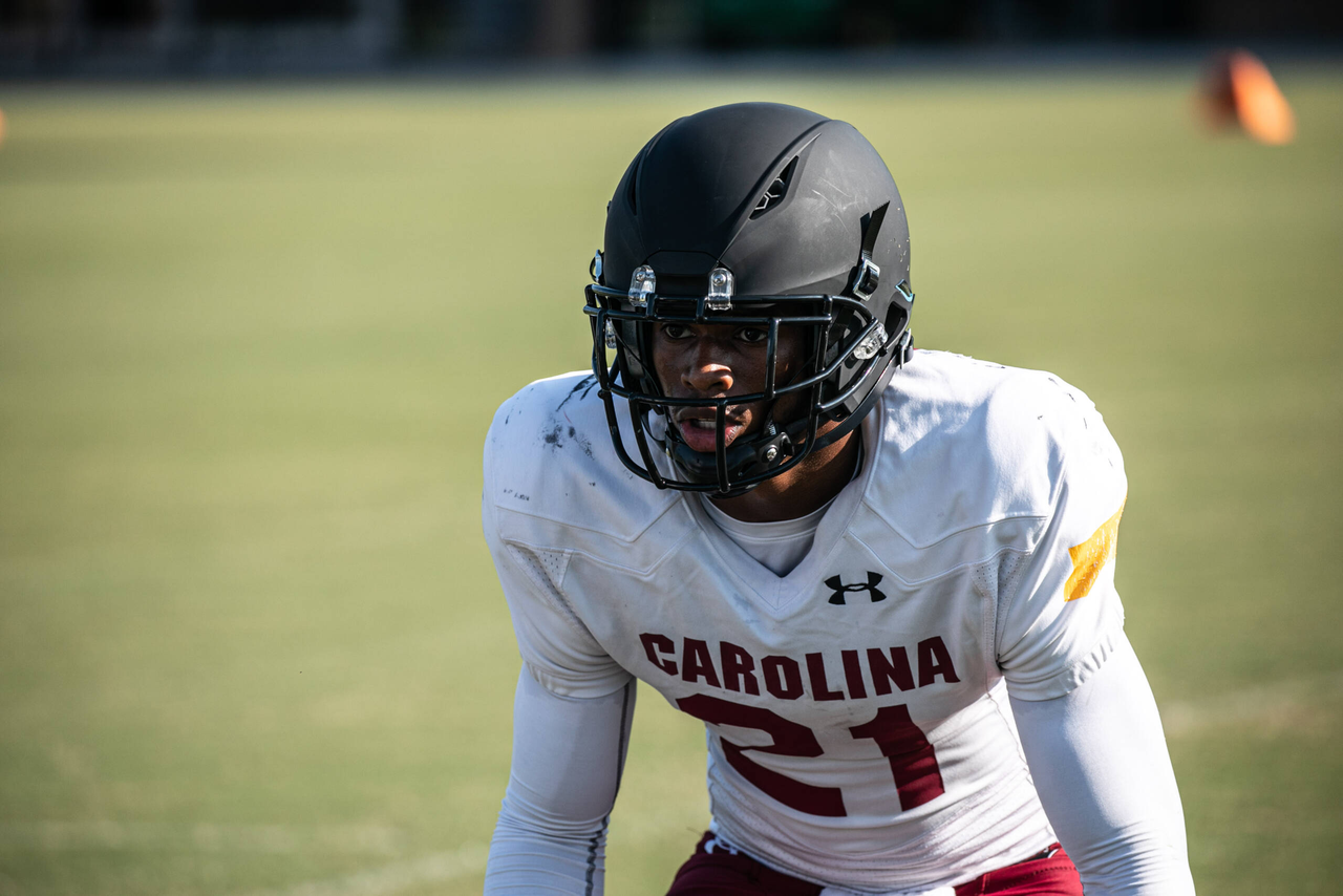 Shilo Sanders (21) | Tuesday, Sept. 8, 2020 | Ken & Cyndi Long Football Operations Center | Columbia, S.C. | Photos by South Carolina Athletics