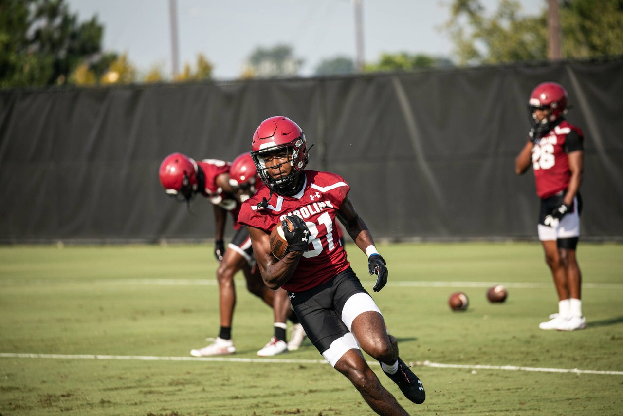 Jalen Brooks (81) Wednesday, Aug. 19, 2020 | Ken & Cyndi Long Football Operations Center | Columbia, S.C. | Photos by South Carolina Athletics