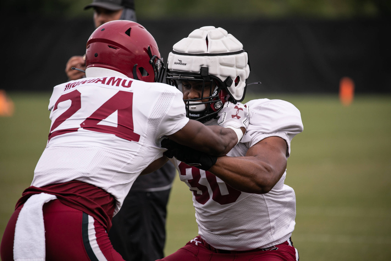 Damani Staley (30) | Monday, Aug. 24, 2020 | Ken & Cyndi Long Football Operations Center | Columbia, S.C. | Photos by South Carolina Athletics