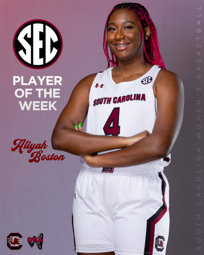 Boston SEC Player of the Week graphic