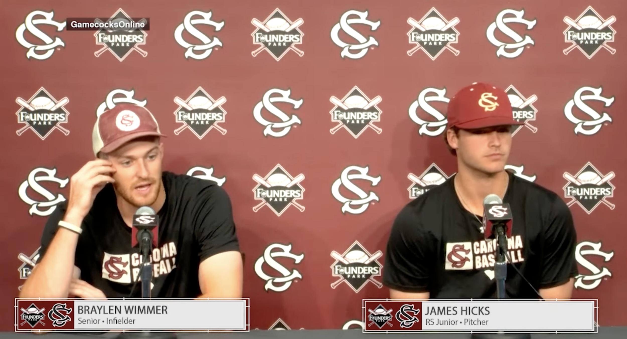 Braylen Wimmer and James Hicks News Conference