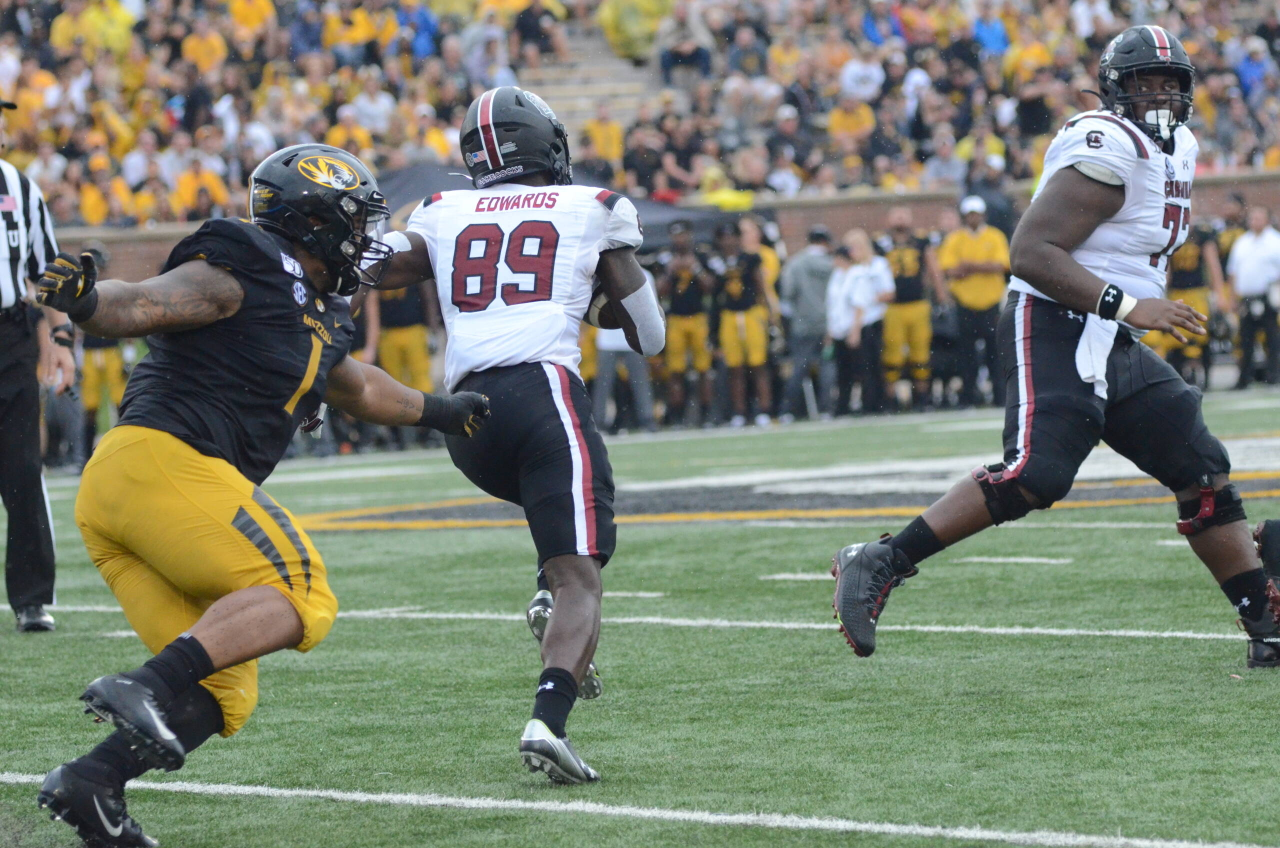 Bryan Edwards (89) at Missouri (Sept. 21, 2019)
