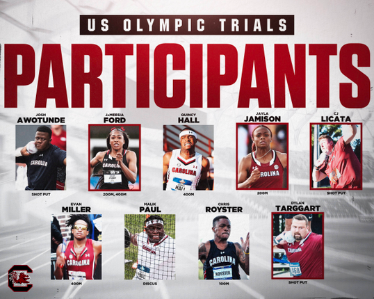 Nine Gamecocks Set for U.S. Track & Field Olympic Trials