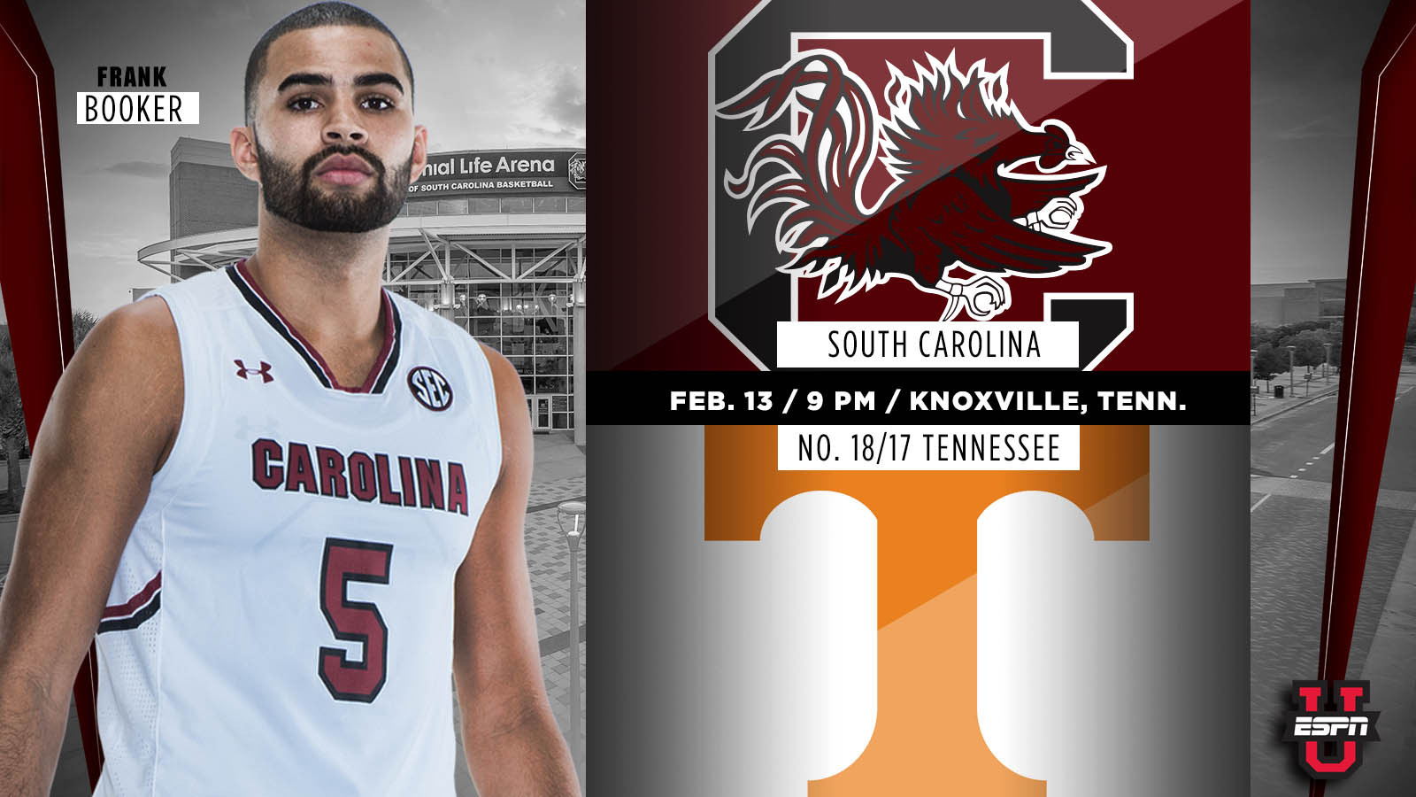 Gamecocks Travel To Face Tennessee On Tuesday