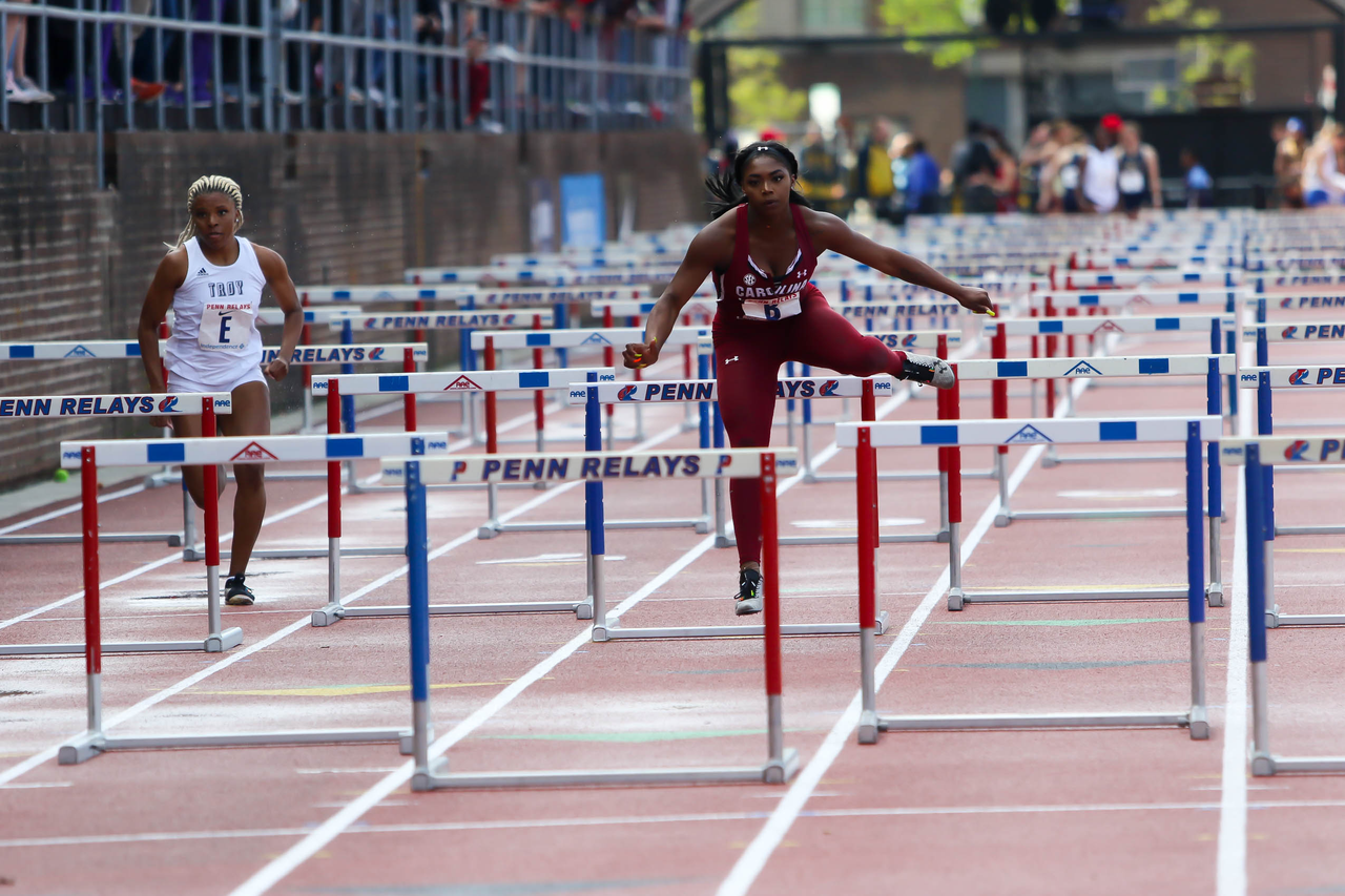 Caitlyn Little in action at the 125th Penn Relays | Photo by Charles Revelle | April 26, 2019
