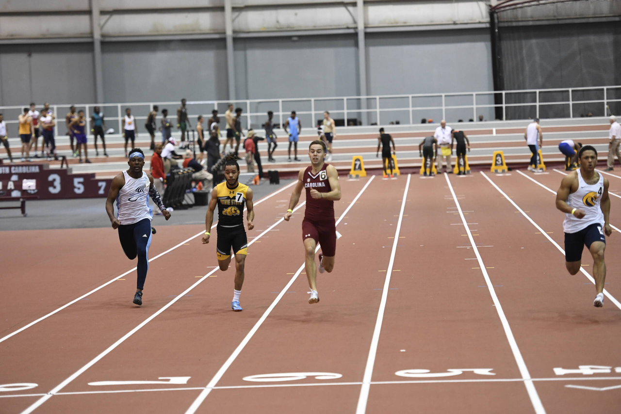 Parker Howard in action at the Gamecock Inaugural | Jan. 18, 2019 | Photo by Allen Sharpe
