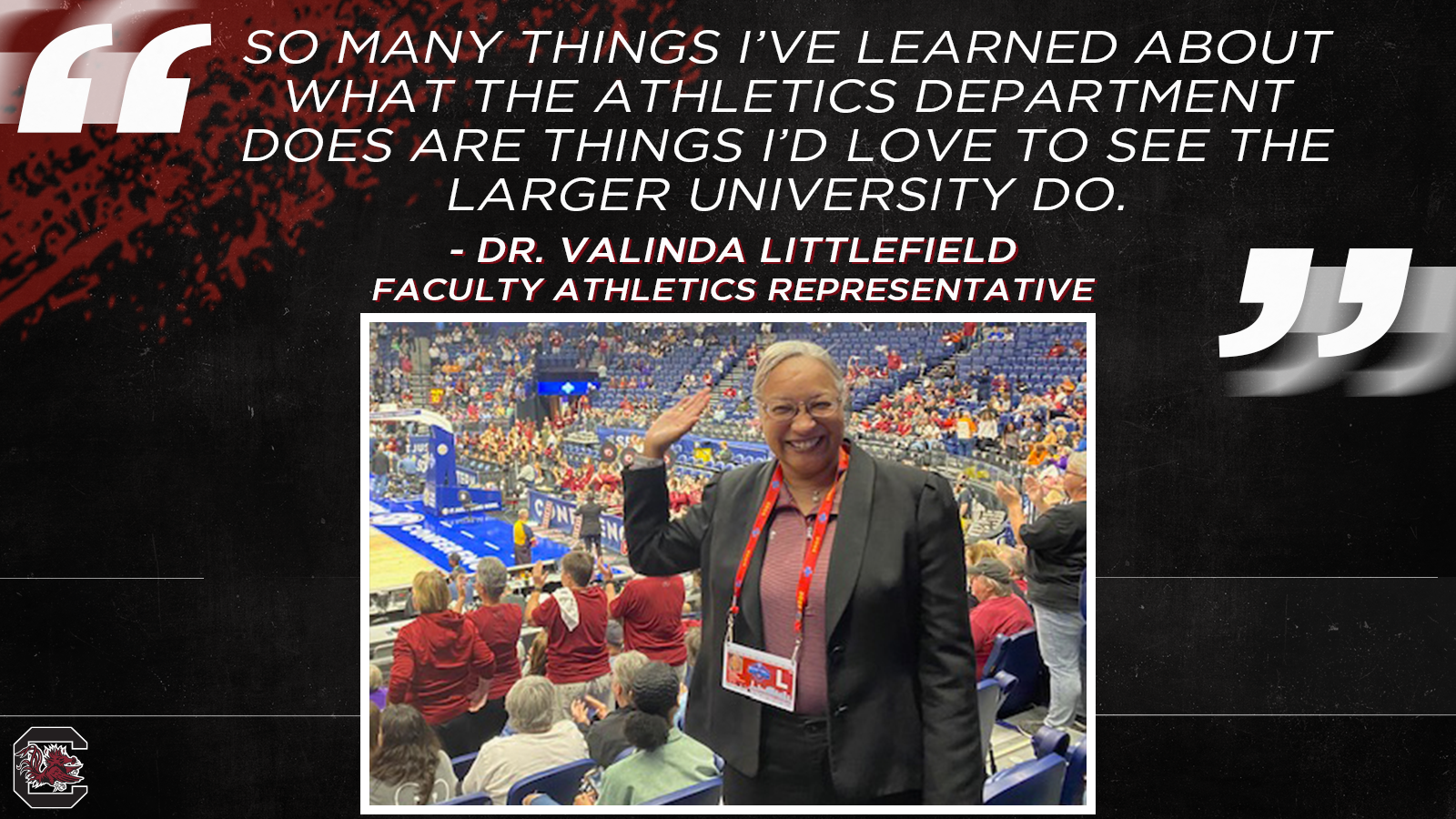 Dr. Valinda Littlefield Makes an Impact for Athletics Outside the Arena