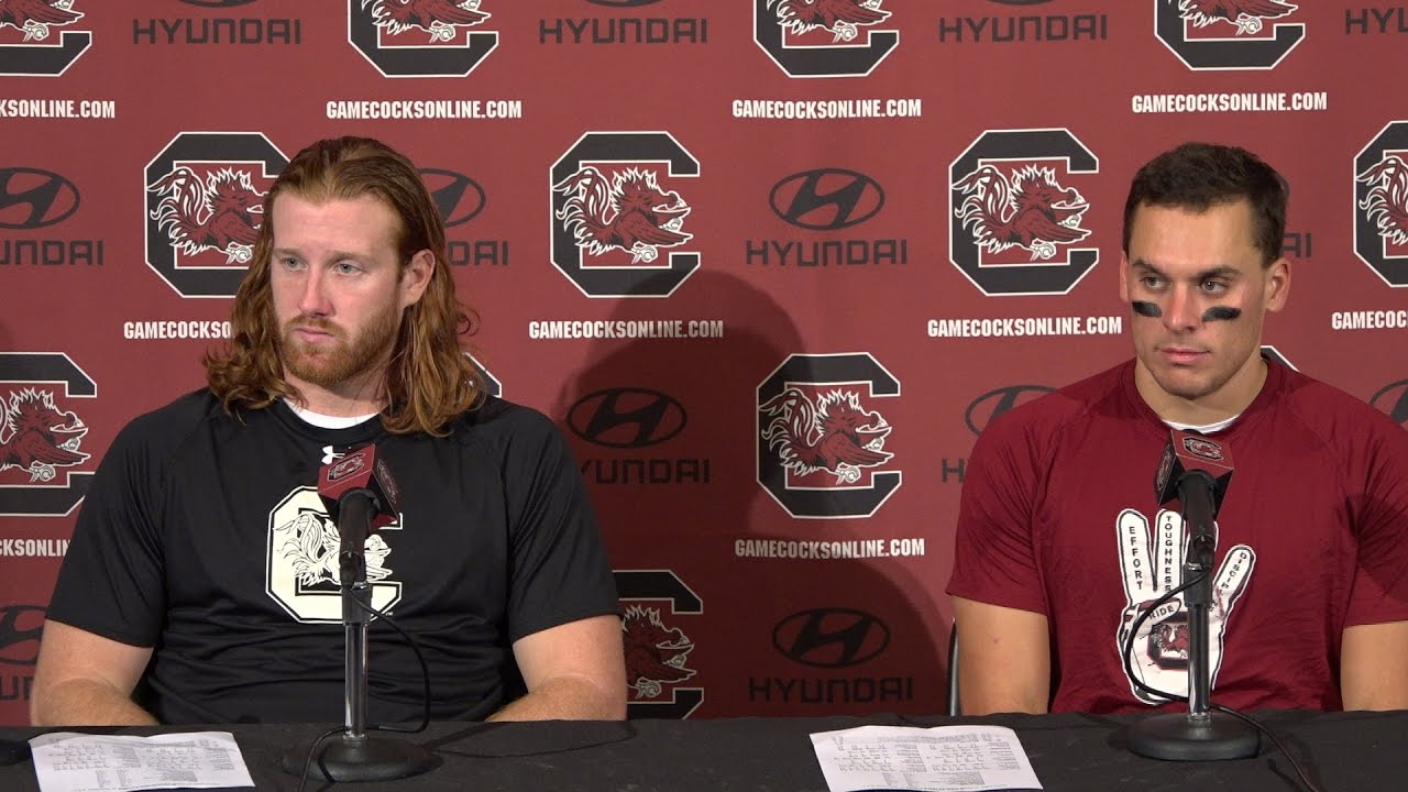 POST-GAME: Hayden Hurst, Perry Orth on Texas A&M — 10/1/16