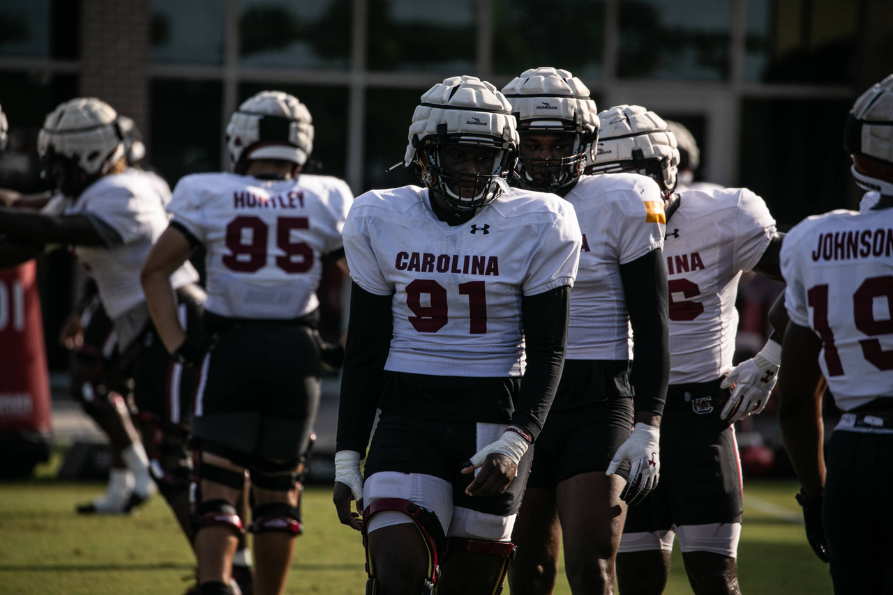 Tonka Hemingway (91) | Thursday, Aug. 27, 2020 | Ken & Cyndi Long Football Operations Center | Columbia, S.C. | Photos by South Carolina Athletics