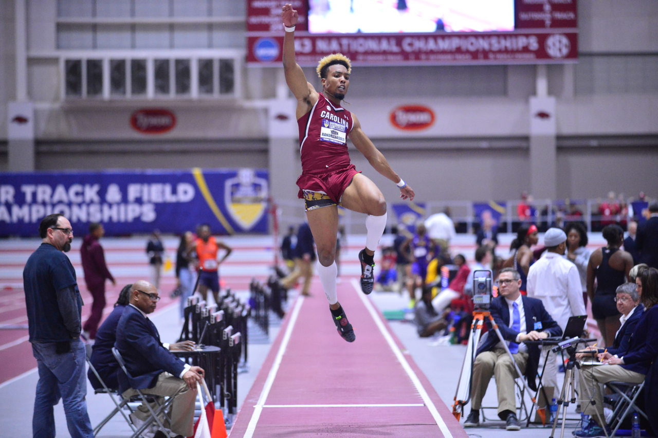 Yann Randrianasolo in action at the SEC Championships | Feb. 22-23 | Photo by Gunnar Rathbun