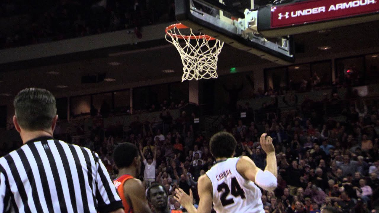 Men's Basketball: Johnson to Carrera Alley Oop in Slo Mo