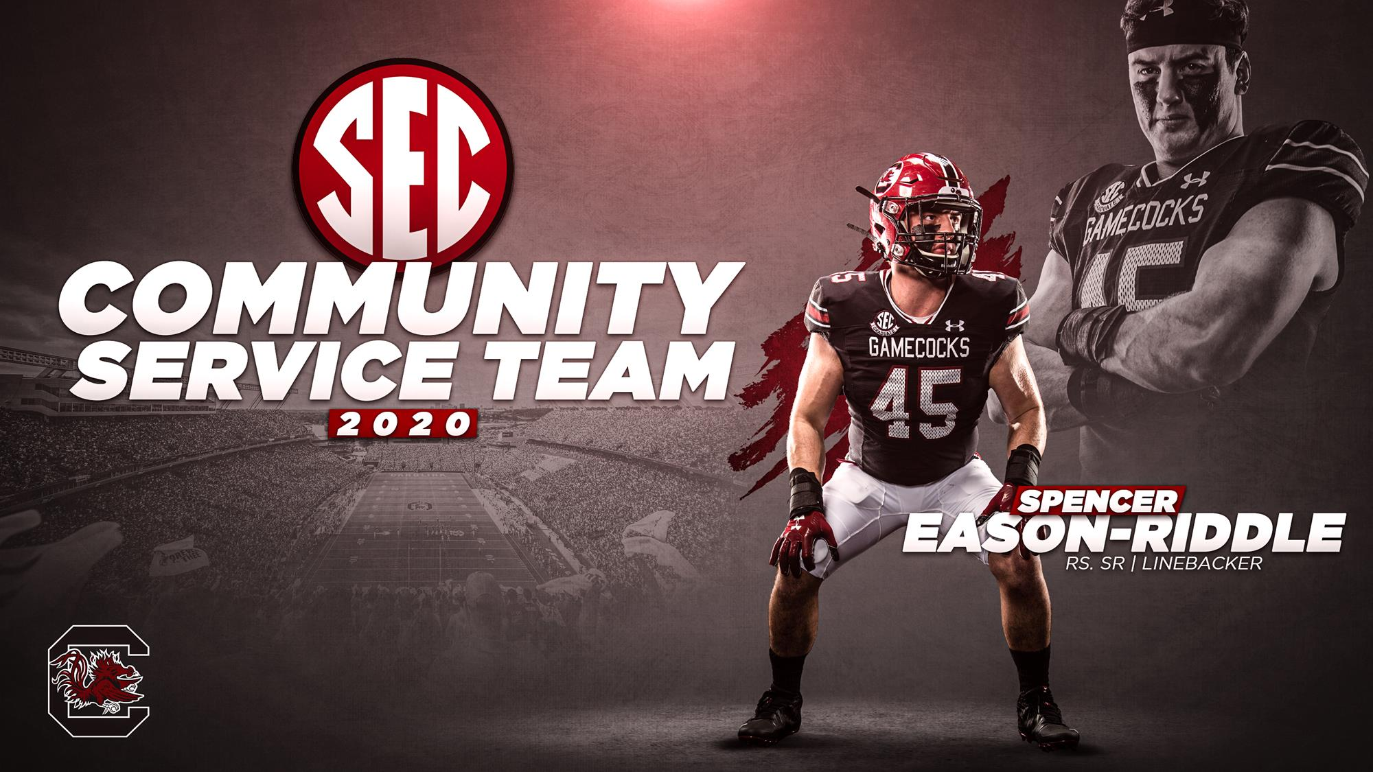 Eason-Riddle Named to the SEC Community Service Team