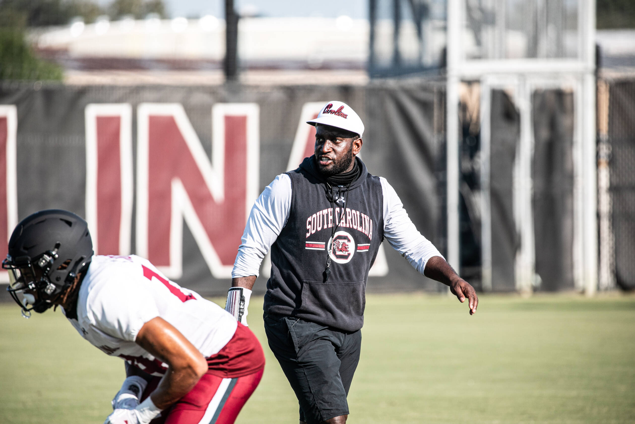 Defensive coordinator/DBs coach Travaris Robinson | Tuesday, Sept. 8, 2020 | Ken & Cyndi Long Football Operations Center | Columbia, S.C. | Photos by South Carolina Athletics 