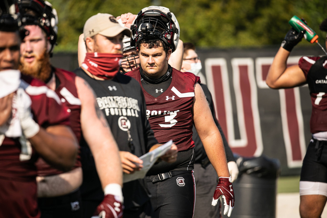 James Reedy (73) | Wednesday, Aug. 19, 2020 | Ken & Cyndi Long Football Operations Center | Columbia, S.C. | Photos by South Carolina Athletics
