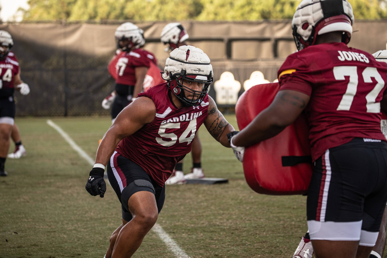 JoVaughn Gwyn (54) | Thursday, Sept. 3, 2020 | Ken & Cyndi Long Football Operations Center | Columbia, S.C. | Photos by South Carolina Athletics