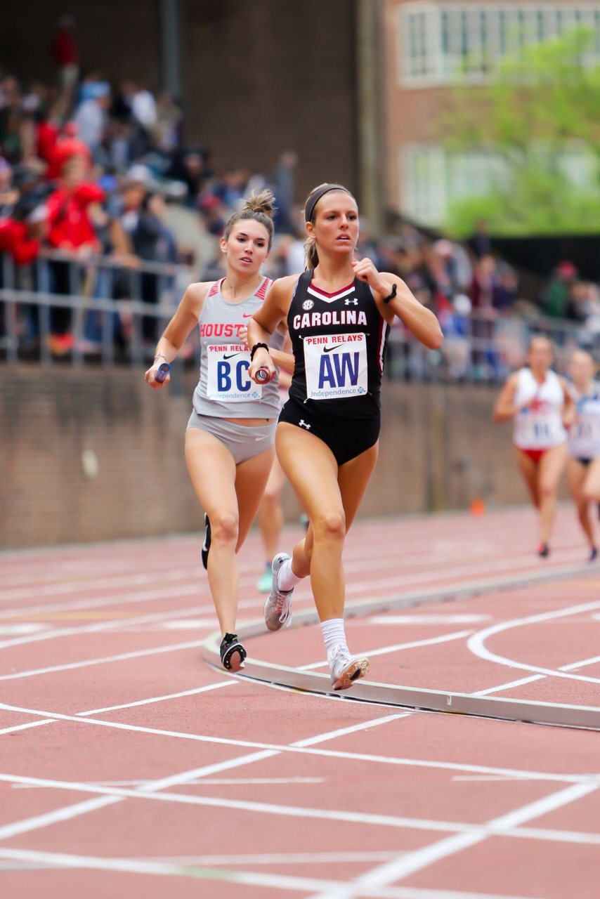 Sierra Biber in action at the 125th Penn Relays | Photo by Charles Revelle | April 25, 2019