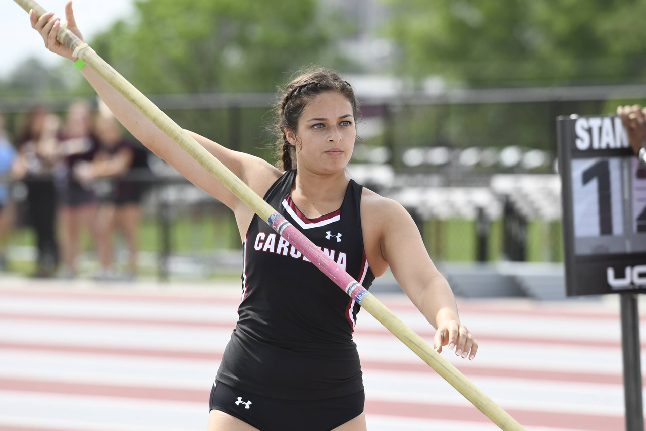 Sam Silber in action at the 2019 Gamecock Invitational | April 13, 2019 | Photo by Allen Sharpe