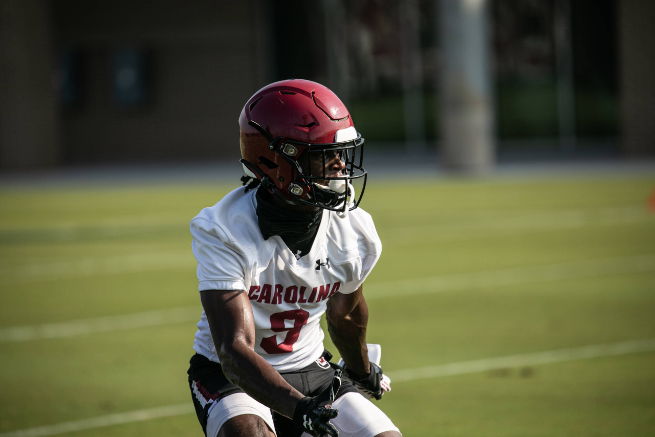 Cam Smith (9) | Wednesday, Aug. 19, 2020 | Ken & Cyndi Long Football Operations Center | Columbia, S.C. | Photos by South Carolina Athletics