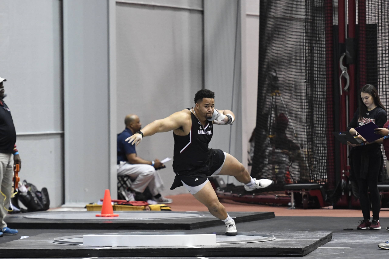 Eric Favors in action at the Gamecock Inaugural | Jan. 19, 2019 | Photo by Jenny Dilworth