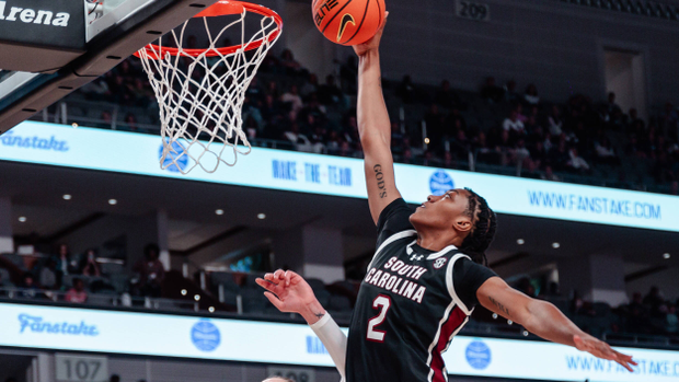 Ashlyn Watkins rises to dunk on a defender at TCU, 12/8/24