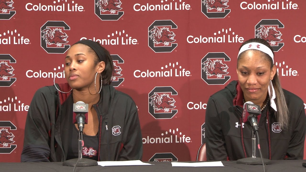 POSTGAME: Alaina Coates and A'ja Wilson on Clemson - 12/15/16