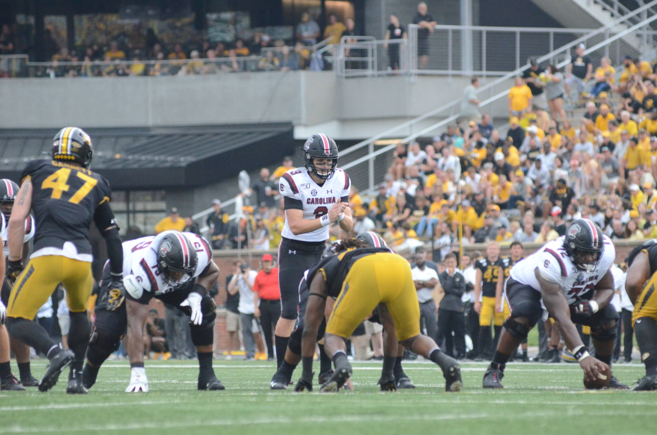 Ryan Hilinski (3) at Missouri (Sept. 21, 2019)