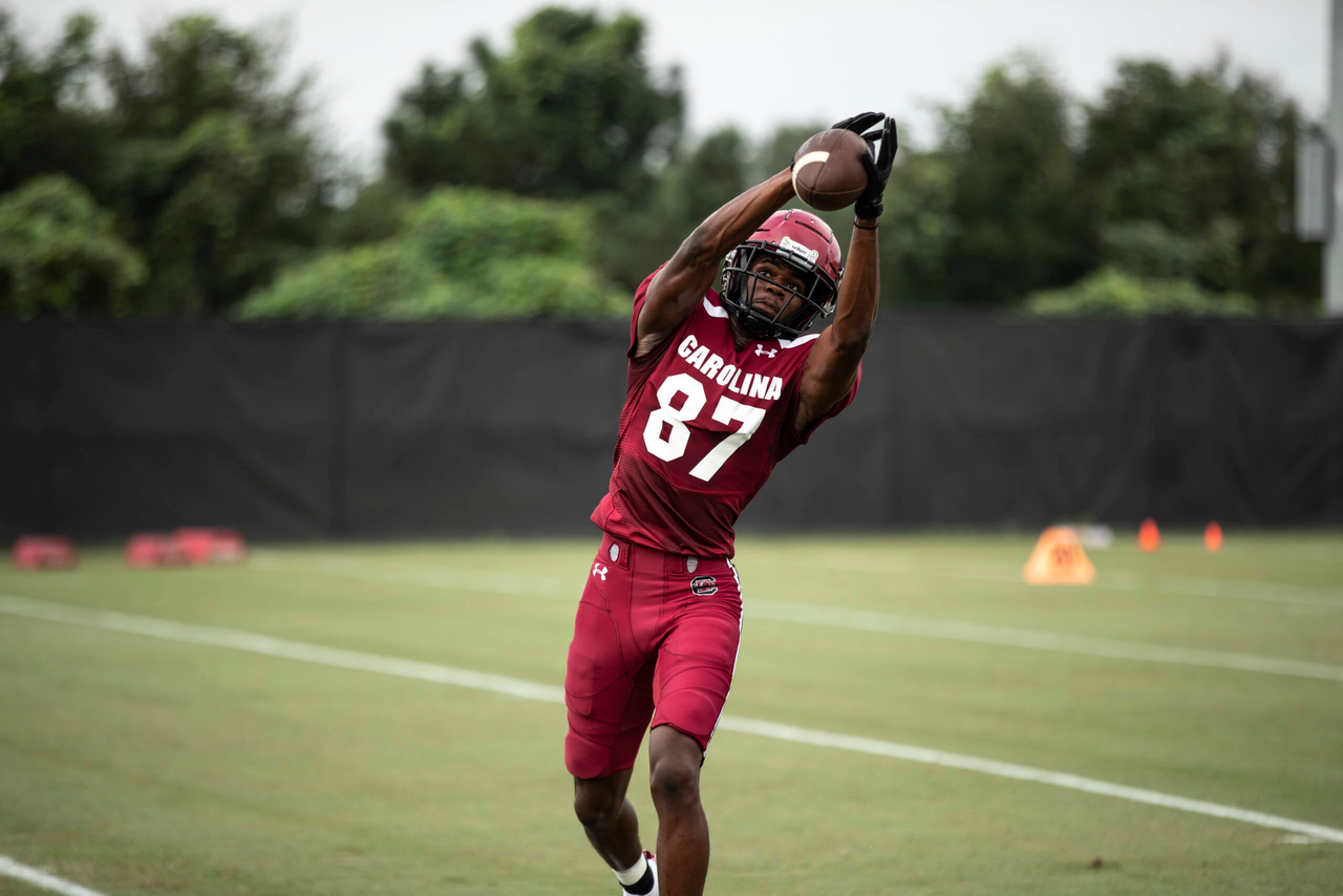 Mike Wyman (87) | Tuesday, Sept. 1, 2020 | Ken & Cyndi Long Football Operations Center | Columbia, S.C. | Photos by South Carolina Athletics