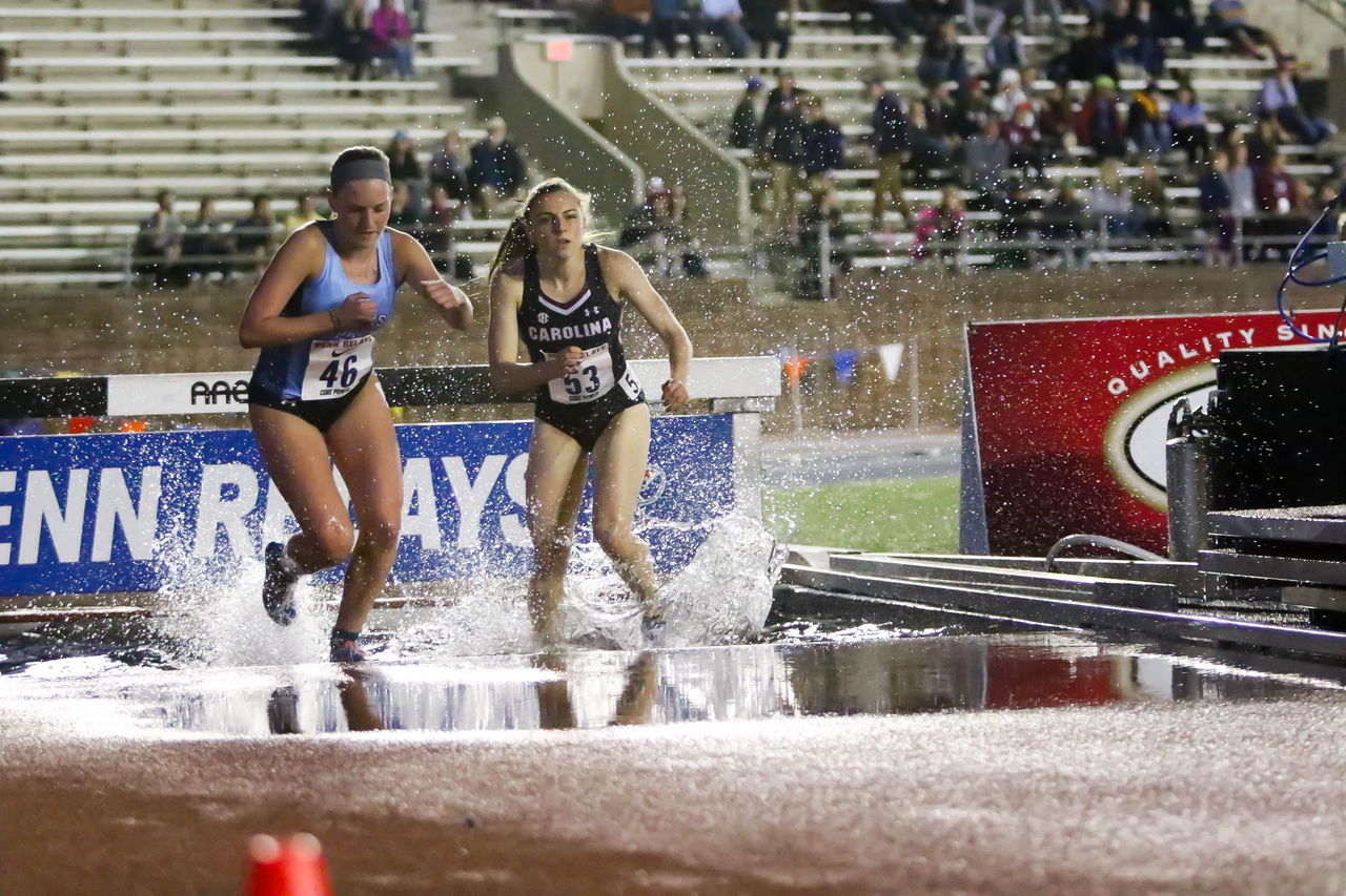 Kelsey Larkin in action at the 125th Penn Relays | Photo by Charles Revelle | April 25, 2019