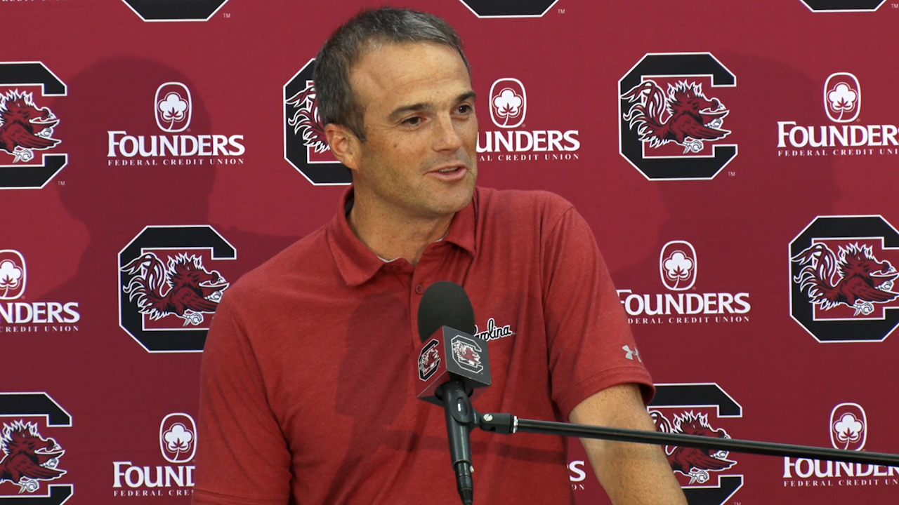 8/5/21 - Shane Beamer at Media Day