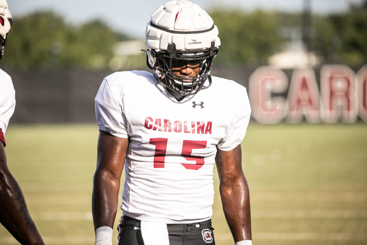 Aaron Sterling (15) | Thursday, Aug. 27, 2020 | Ken & Cyndi Long Football Operations Center | Columbia, S.C. | Photos by South Carolina Athletics
