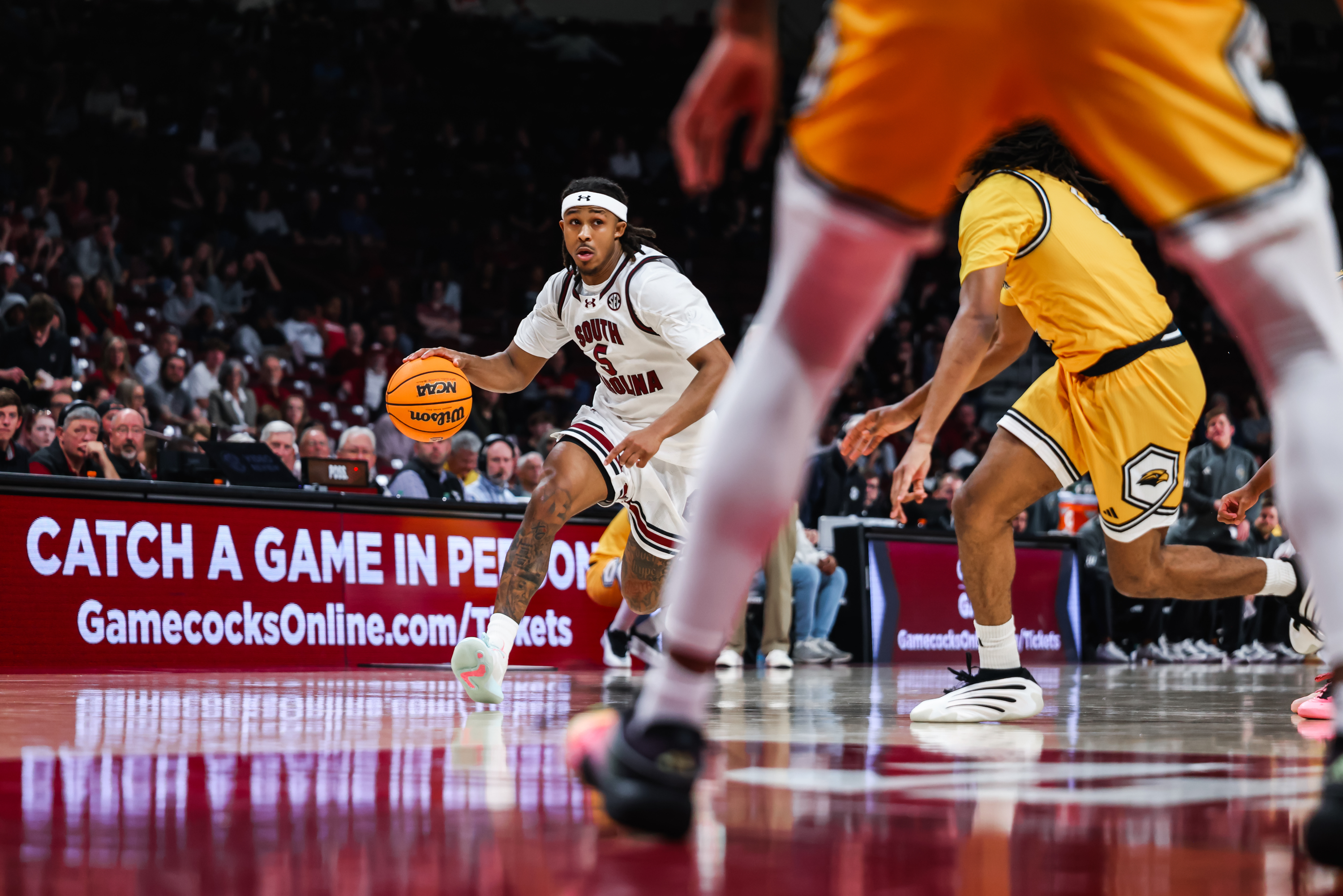 Johnson's Career Night Rallies Gamecocks Past Southern Miss