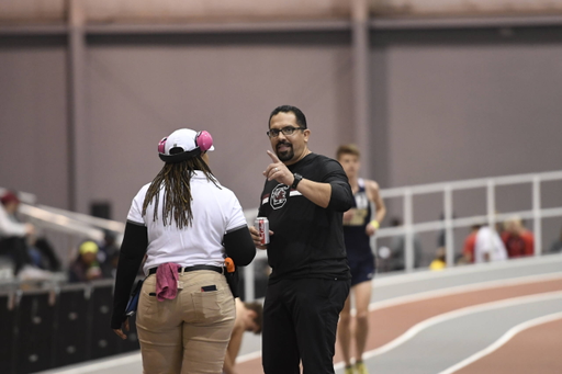 Asst. Coach Karim Abdel Wahab in action at the Gamecock Inaugural | Jan. 18, 2019 | Photo by Allen Sharpe