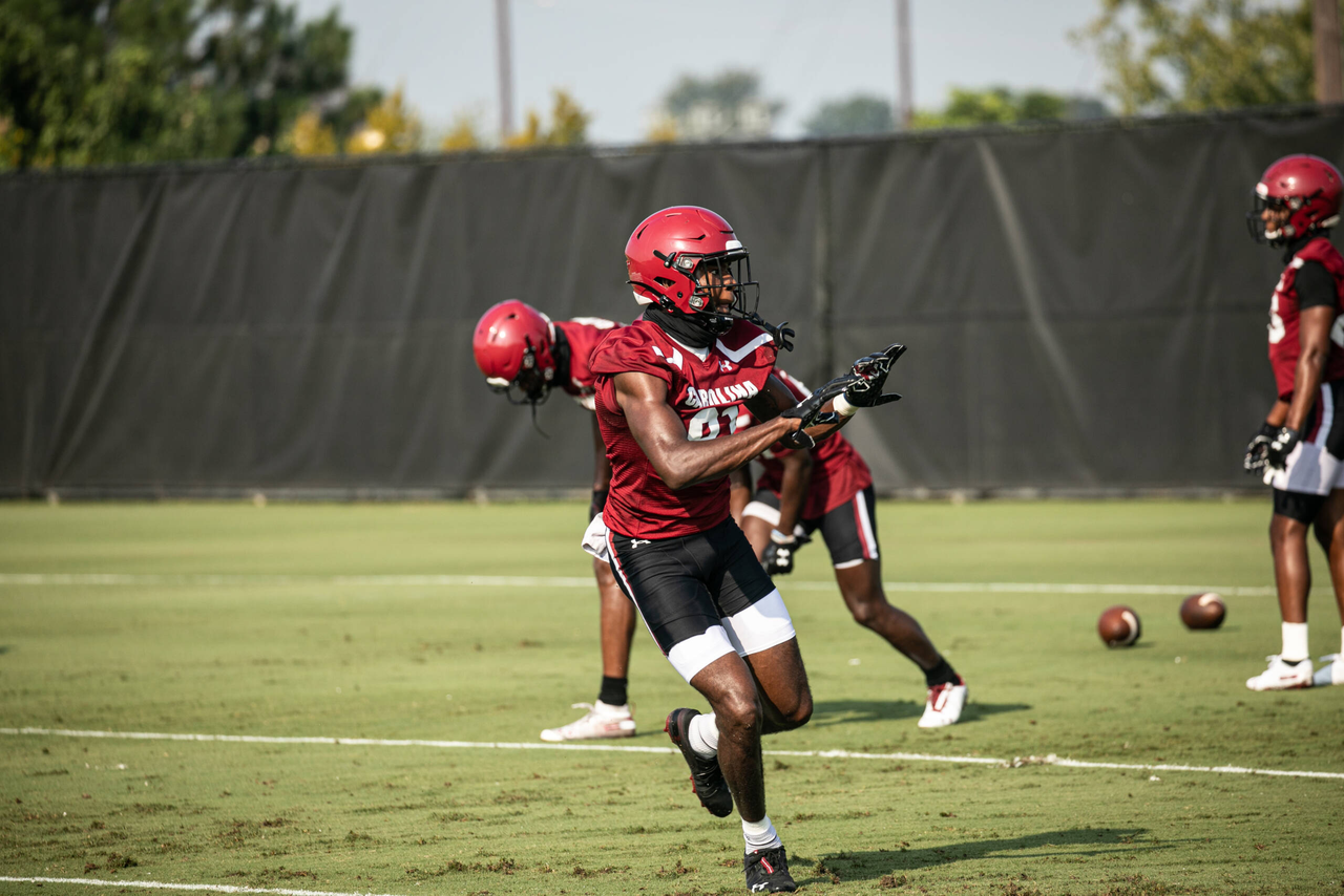 Jalen Brooks (81) Wednesday, Aug. 19, 2020 | Ken & Cyndi Long Football Operations Center | Columbia, S.C. | Photos by South Carolina Athletics