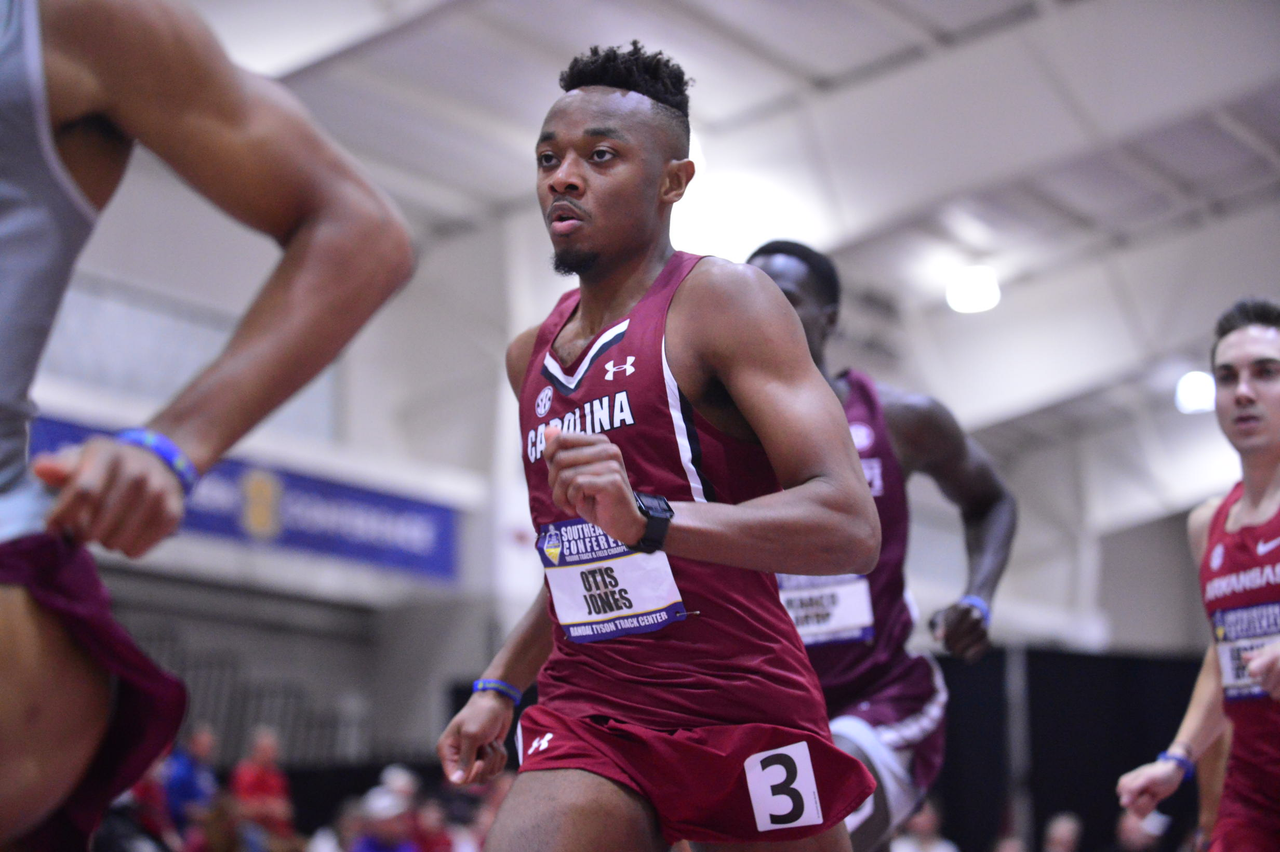 Otis Jones in action at the SEC Championships | Feb. 22-23 | Photo by Gunnar Rathbun