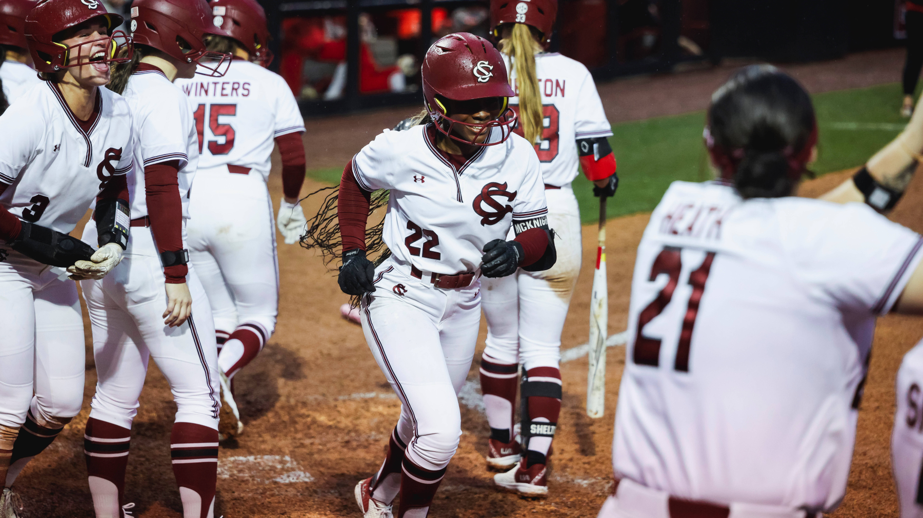 McKnight Hits Grand Slam as No. 19 Gamecocks Run Rule Marist