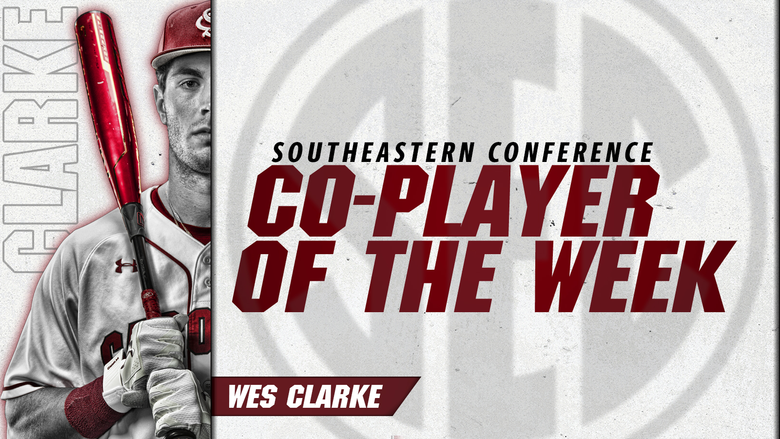 Baseball's Clarke Named SEC Co-Player of the Week