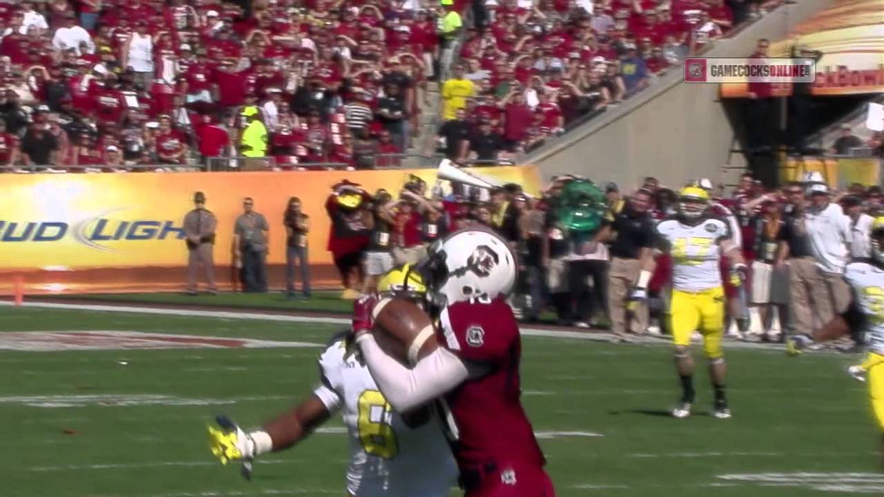 Connor Shaw to Damiere Byrd Touchdown - Outback Bowl - South Carolina vs. MIchigan