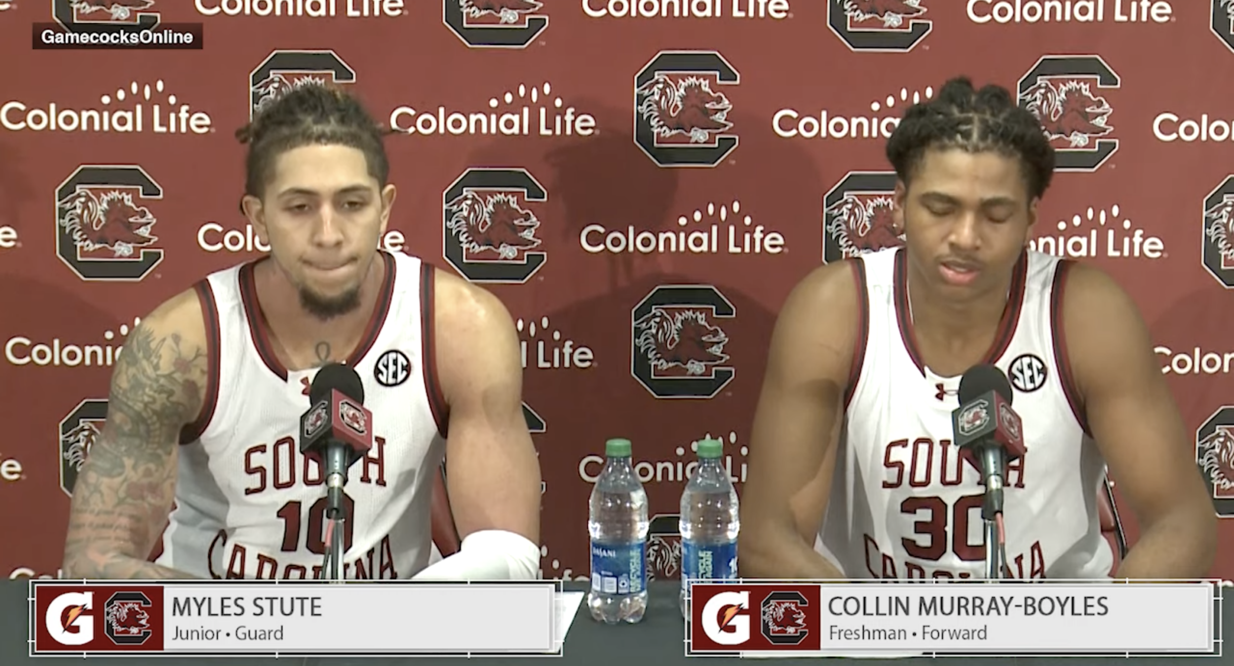 MBB PostGame News Conference: Myles Stute and Collin Murray-Boyles - (FAMU)