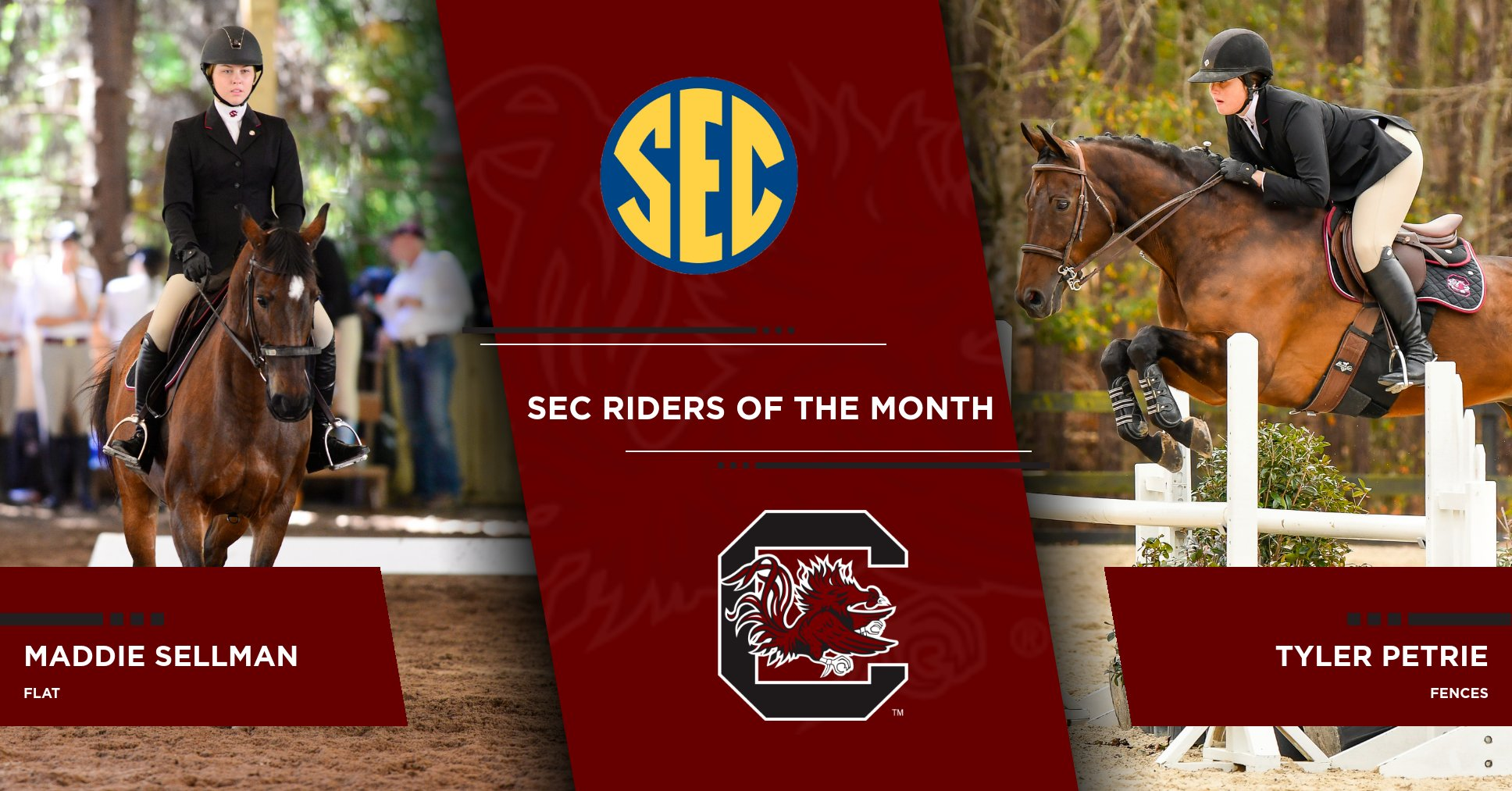 Sellman and Petrie Earn SEC Honors