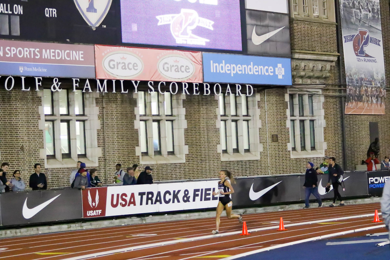 Heather Stone in action at the 125th Penn Relays | Photo by Charles Revelle | April 25, 2019