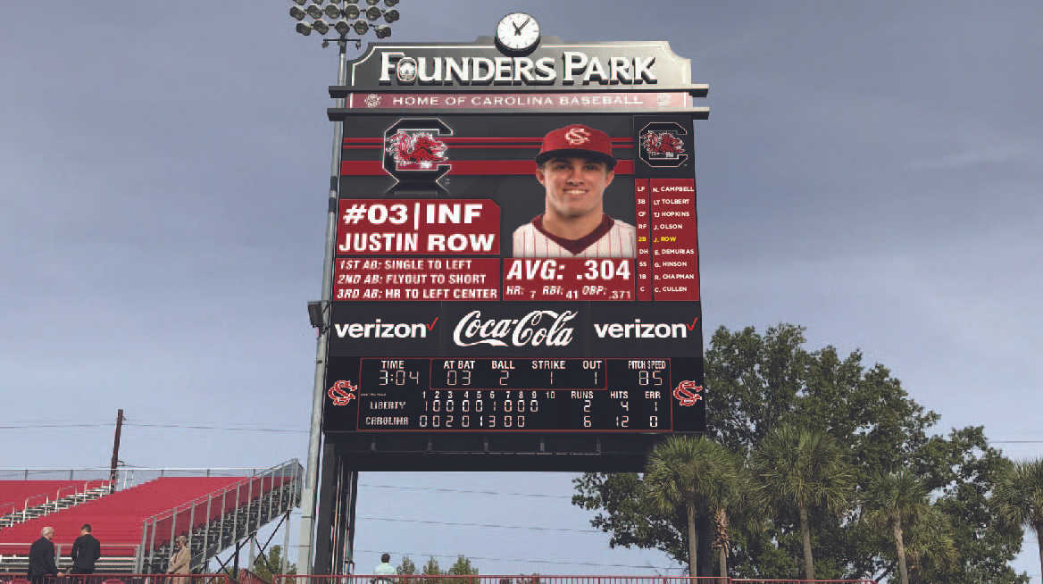 Founders Park to Open 2019 Season with New Daktronics LED Video Display