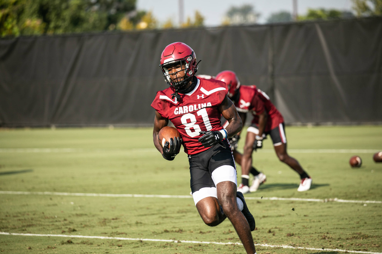 Jalen Brooks (81) Wednesday, Aug. 19, 2020 | Ken & Cyndi Long Football Operations Center | Columbia, S.C. | Photos by South Carolina Athletics