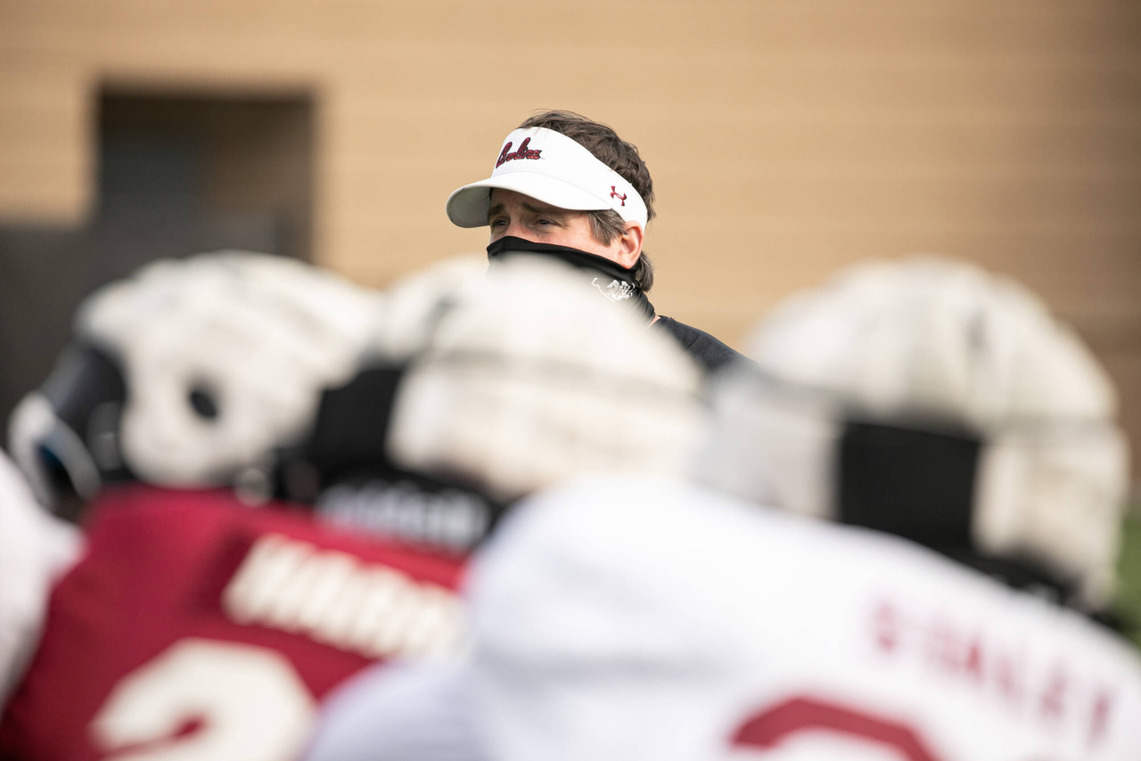 Head coach Will Muschamp | Tuesday, Sept. 15, 2020 | Ken & Cyndi Long Football Operations Center | Columbia, S.C. | Photos by South Carolina Athletics