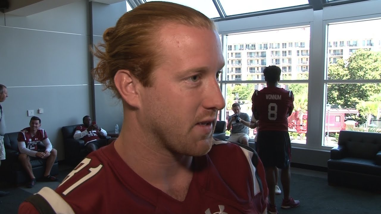 Hayden Hurst at Media Day — 7/30/17