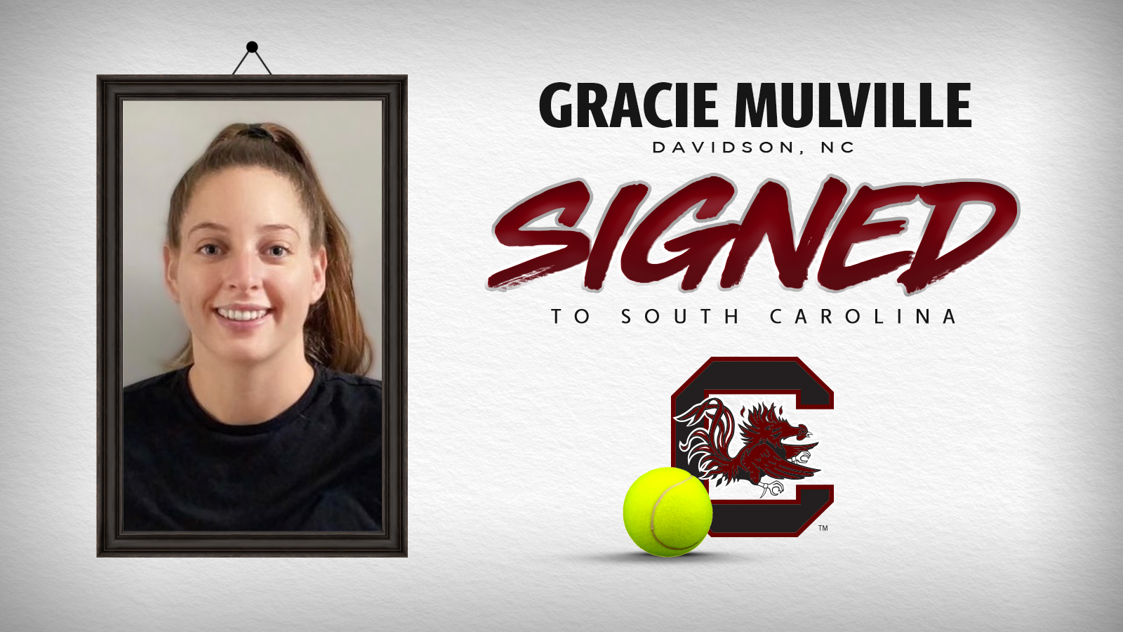 Gamecocks Add Gracie Mulville to 2021-22 Roster