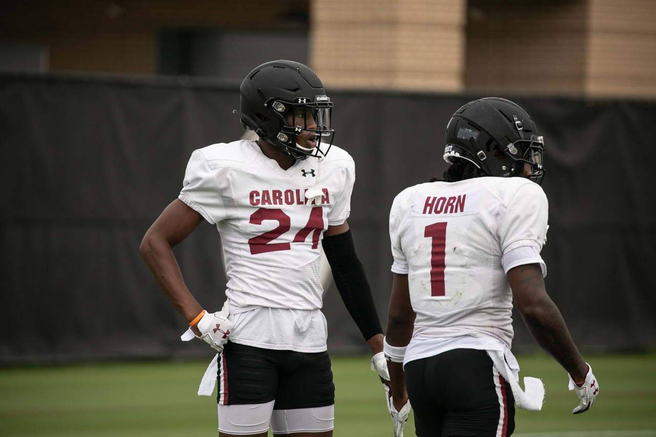 Israel Mukuamu (24) | Tuesday, Sept. 15, 2020 | Ken & Cyndi Long Football Operations Center | Columbia, S.C. | Photos by South Carolina Athletics