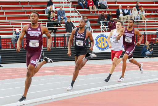 SEC bronze medalist Otis Jones in action at the 2019 SEC Outdoor Track & Field Championships | May 11, 2019 | Photo by Charles Revelle