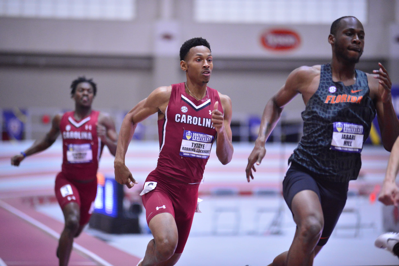 Ty Jate Robbins in action at the SEC Championships | Feb. 22-23 | Photo by Gunnar Rathbun
