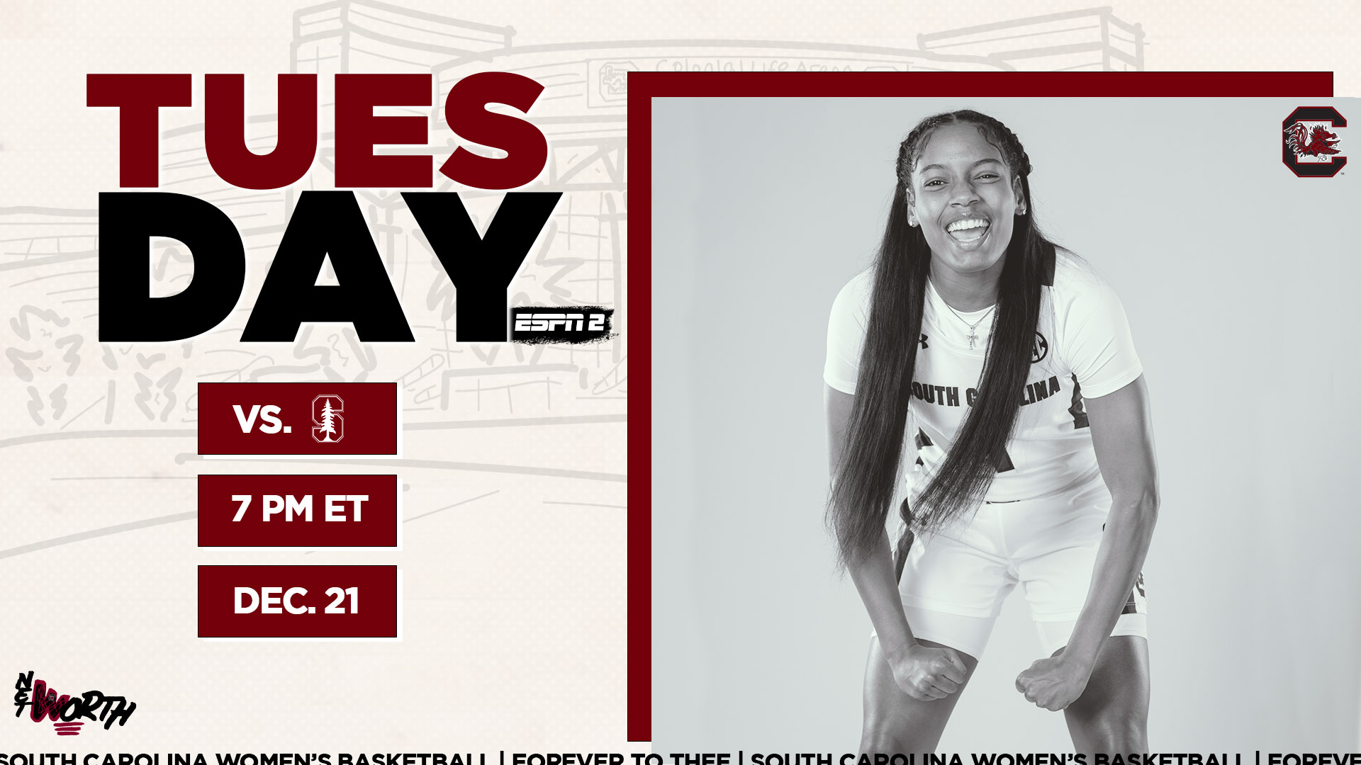 Top-Ranked Gamecocks Host Stanford Tuesday